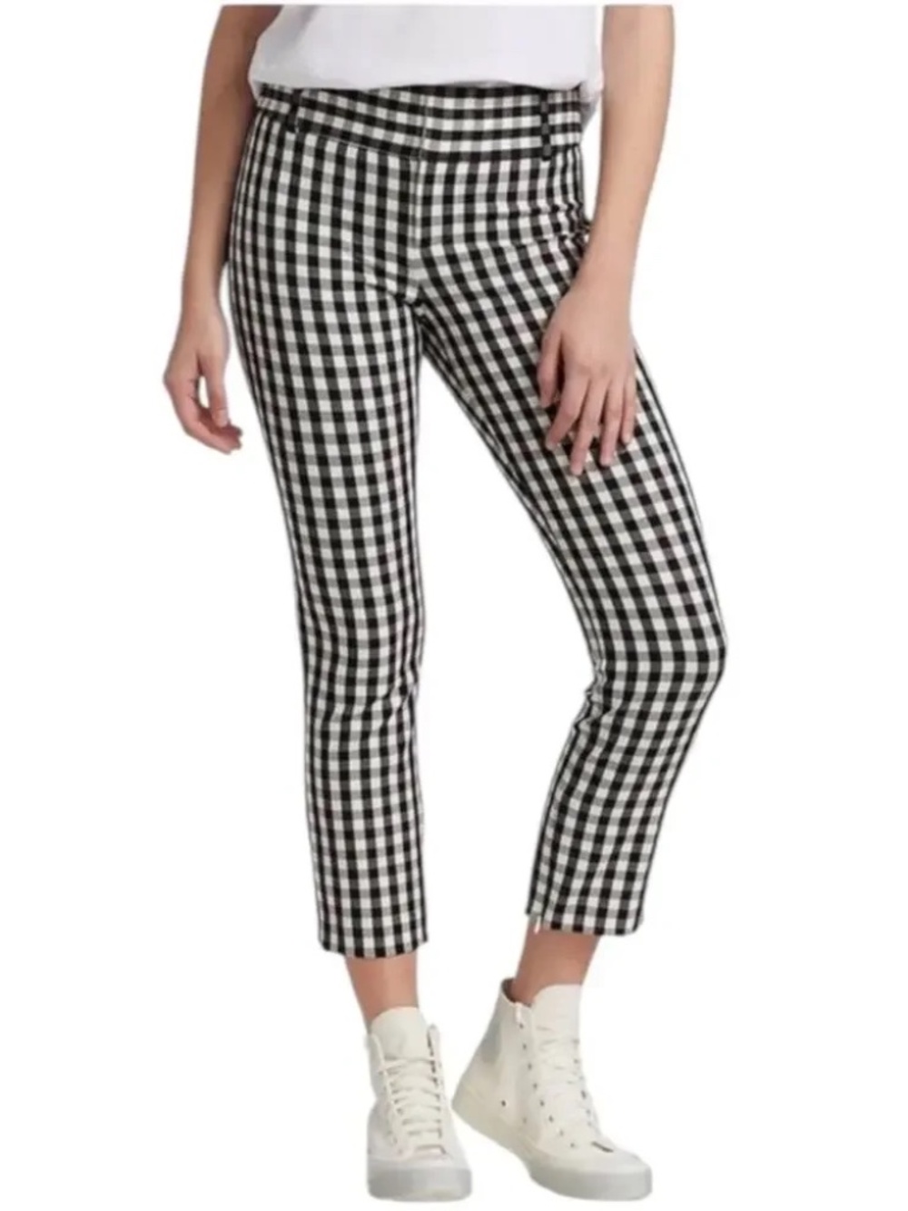 Alice + Olivia - Black and White Gingham Retro 50s Pants / Trousers Size 0